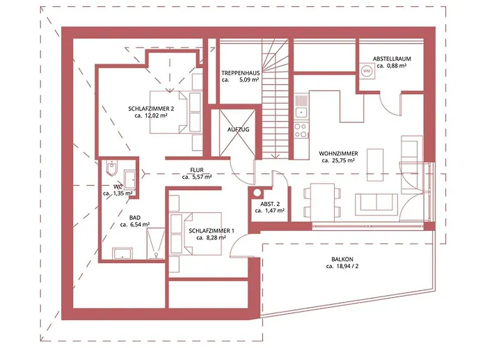 Residenz - Haus Luft - Penthouse - Sauna - Parkplatz * Bad Zwischenahn